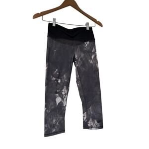 Lucy activewear womens printed crop compression leggings size XS
